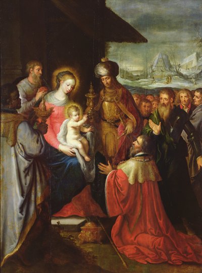 De aanbidding der wijzen, ca. 1620 door Frans the Elder Francken